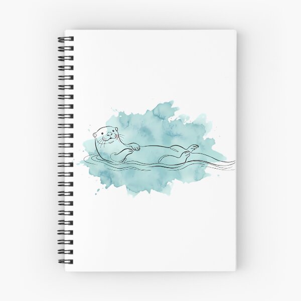 Item preview, Sea Otter Boho Line Art Floating Otter Animal Gift designed and sold by GTFullShop.