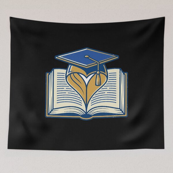 Item preview, Love Of Learning Open Book Graduation Cap Heart Scholar Aesthetic designed and sold by mood-draftsman.