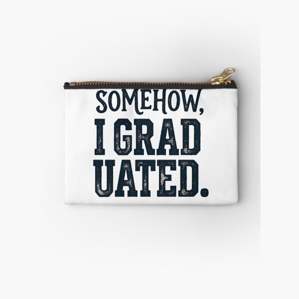 Item preview, Somehow I Graduated Funny Senior Graduate Varsity Vintage Aesthetic designed and sold by mood-draftsman.