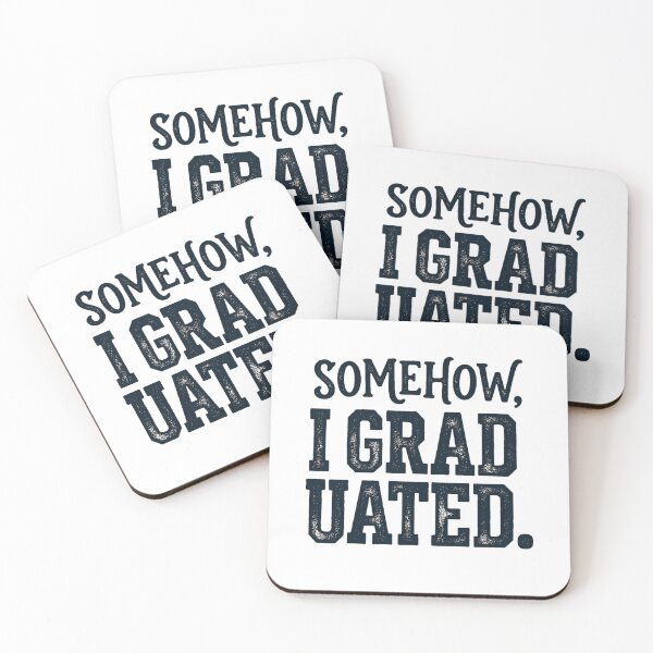 Item preview, Somehow I Graduated Funny Senior Graduate Varsity Vintage Aesthetic designed and sold by mood-draftsman.