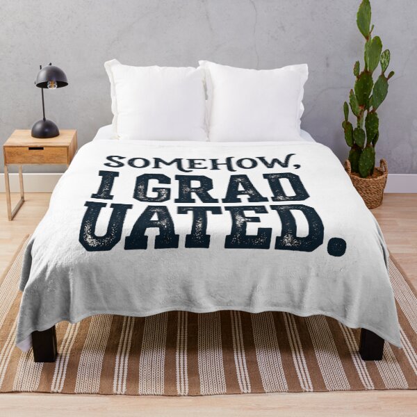 Item preview, Somehow I Graduated Funny Senior Graduate Varsity Vintage Aesthetic designed and sold by mood-draftsman.