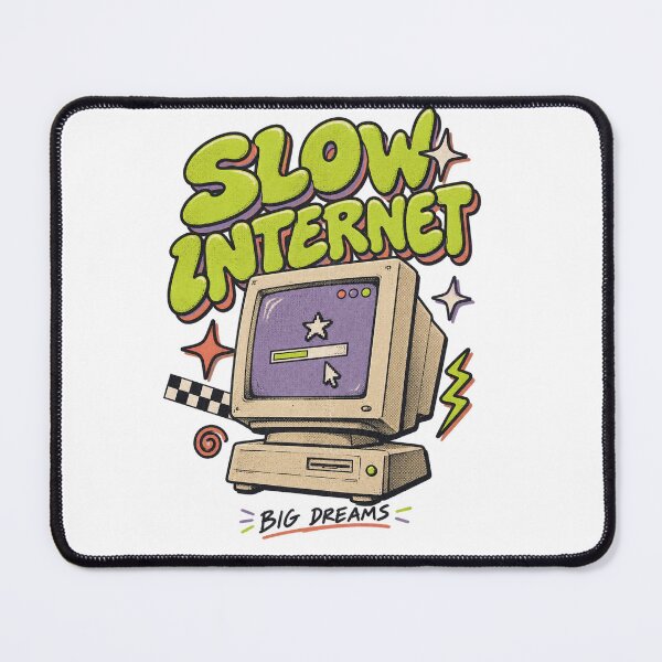 Item preview, Slow Internet Big Dreams – 90s Retro Computer Nostalgia designed and sold by Doodle Souq.