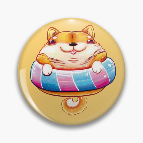 Item preview, Chunky little Summer Shiba designed and sold by HeiWaveArt.