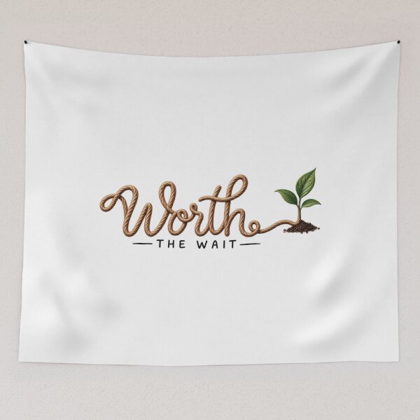 Item preview, Worth The Wait – What Grows Slowly, Lasts designed and sold by Butterfly  Effect.