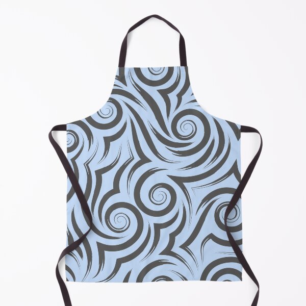 Item preview, Abstract Indigo Blue Swirl Wave Seamless Pattern designed and sold by Jyoti Digital Artist.