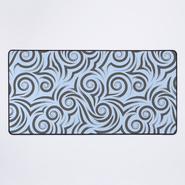 Item preview, Abstract Indigo Blue Swirl Wave Seamless Pattern designed and sold by Jyoti Digital Artist.