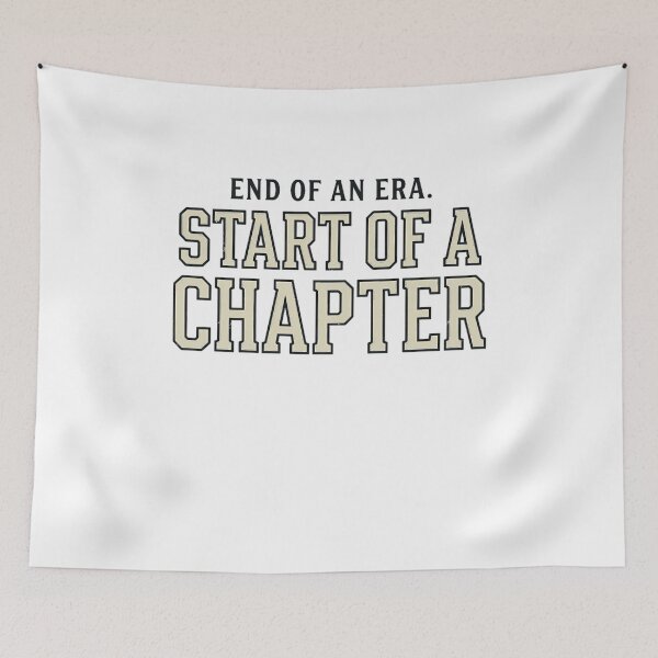 Item preview, End Of An Era Start Of A Chapter Graduate Varsity Collegiate Aesthetic designed and sold by mood-draftsman.