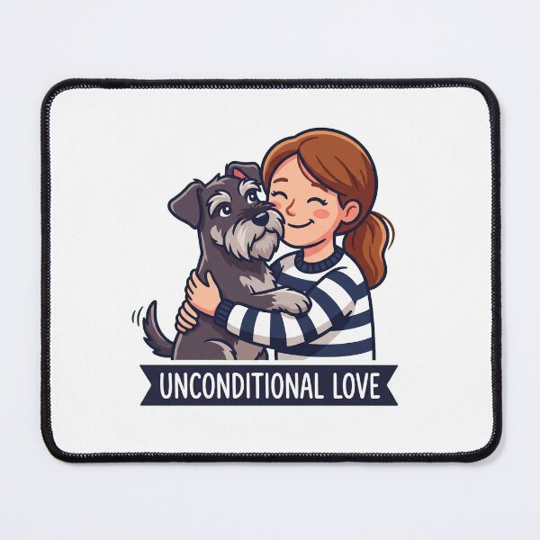 Item preview, Unconditional Love Mini Schnauzer Bond designed and sold by Bad-Decisions-Designs.
