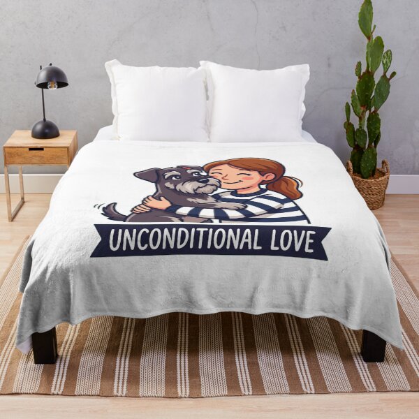 Item preview, Unconditional Love Mini Schnauzer Bond designed and sold by Bad-Decisions-Designs.
