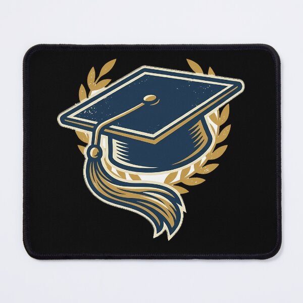 Item preview, Mortarboard Graduation Cap Gold Laurel Wreath Vintage Academic Aesthetic designed and sold by mood-draftsman.