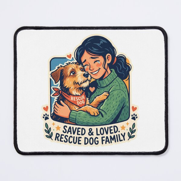 Item preview, Saved And Loved Rescue Dog Family designed and sold by Bad-Decisions-Designs.