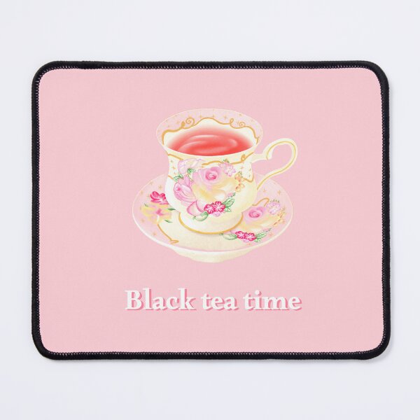 Item preview, Black Tea Time – Floral Vintage Teacup designed and sold by GomTaeng.
