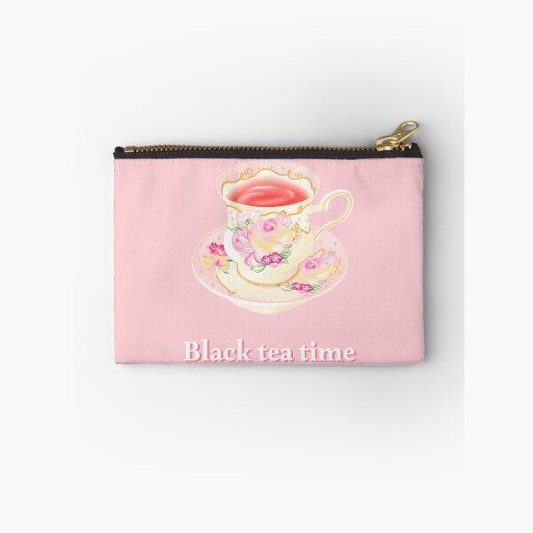 Item preview, Black Tea Time – Floral Vintage Teacup designed and sold by GomTaeng.