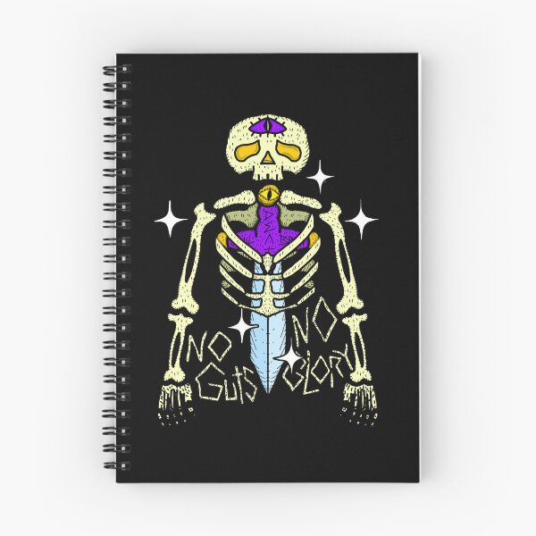 Item preview, No Guts No Glory Skeleton Sword | Double Sided Retro Graphic Tee designed and sold by kuwagatamushi.
