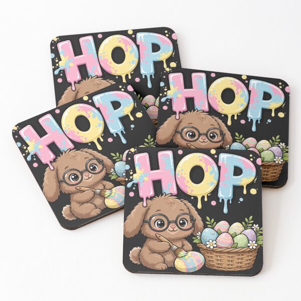 Item preview,  Easter Graffiti Bunny HOP Eggs Basket designed and sold by Surviving Monday Club.
