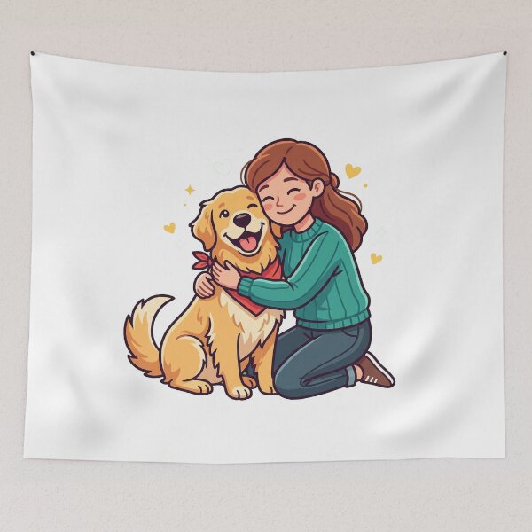 Item preview, Golden Retriever Love And Devotion designed and sold by Bad-Decisions-Designs.