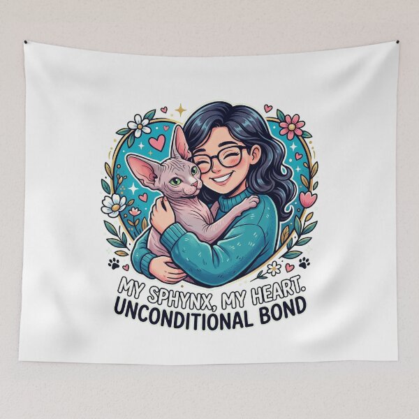 Item preview, My Sphynx My Heart Unconditional Bond designed and sold by Bad-Decisions-Designs.
