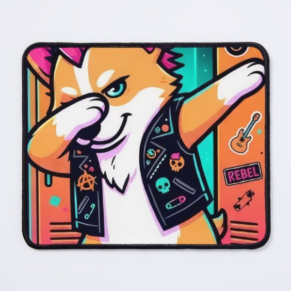Item preview, Punk Rock Corgi Dabbing Skater School Art designed and sold by DailySparks.
