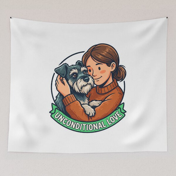 Item preview, Unconditional Love Schnauzer Mom designed and sold by Bad-Decisions-Designs.