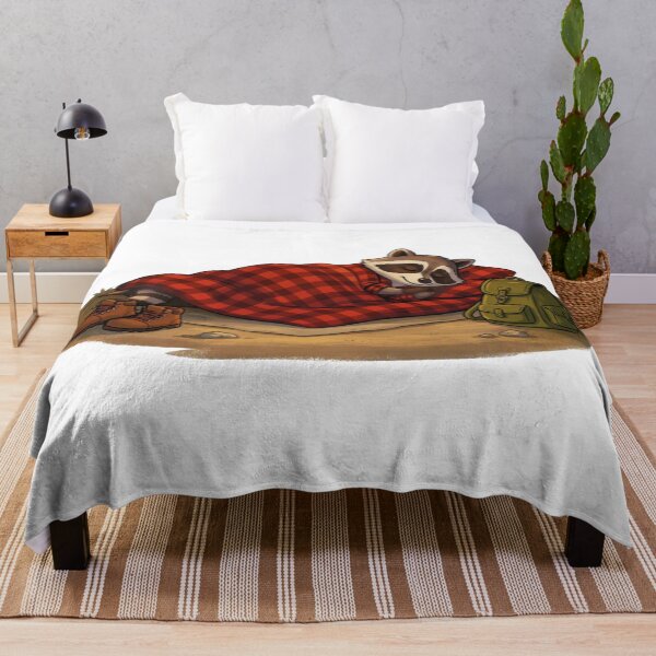 Artikelvorschau, Sleeping Raccoon Camper Gemütliches Outdoor-Abenteuer-Design entworfen und verkauft von GabeMountainArt.
