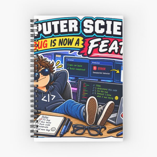 Item preview, Computer Science The Bug Is Now a Feature – Funny Programmer Humor designed and sold by sketchicos.