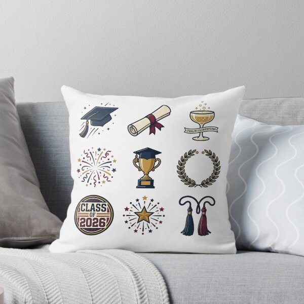 Item preview, Class of 2026 Graduation Celebration Trophy Diploma Sticker Pack designed and sold by mood-draftsman.