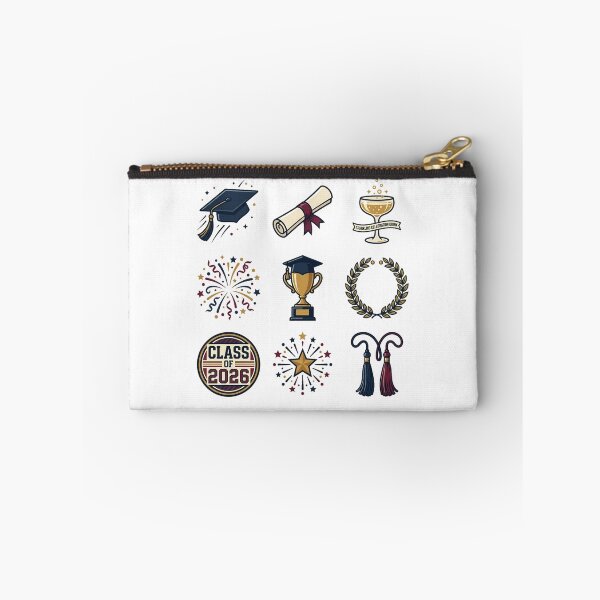 Item preview, Class of 2026 Graduation Celebration Trophy Diploma Sticker Pack designed and sold by mood-draftsman.