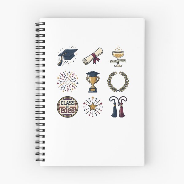 Item preview, Class of 2026 Graduation Celebration Trophy Diploma Sticker Pack designed and sold by mood-draftsman.