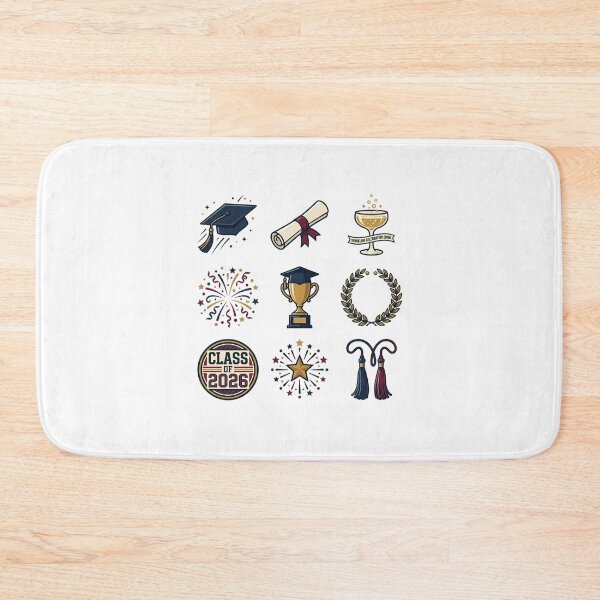 Item preview, Class of 2026 Graduation Celebration Trophy Diploma Sticker Pack designed and sold by mood-draftsman.