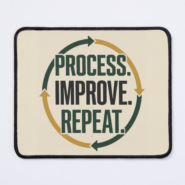 Item preview, Process Improve Repeat Lean Manufacturing designed and sold by Amr Darwish Graphic designer.