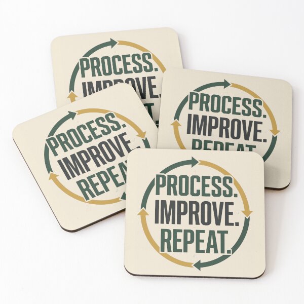 Item preview, Process Improve Repeat Lean Manufacturing designed and sold by Amr Darwish Graphic designer.