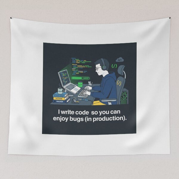 Item preview, Enjoy Bugs In Production Software Engineer designed and sold by Bad-Decisions-Designs.
