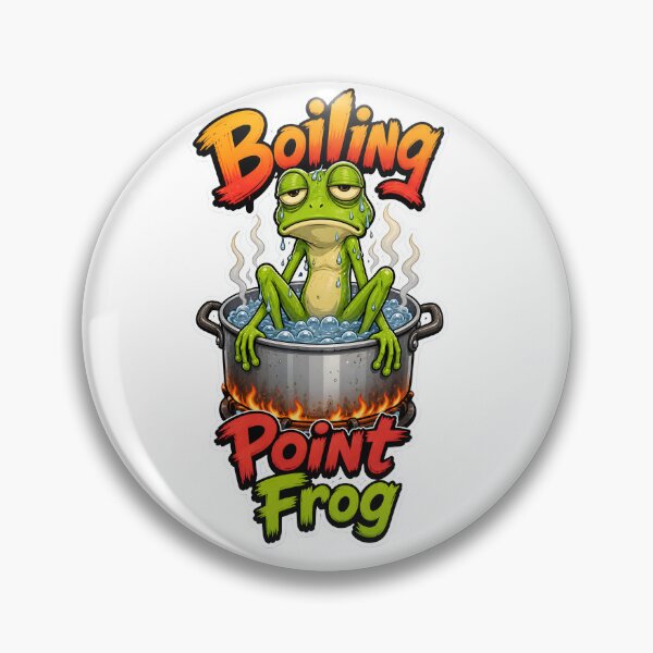 Artikelvorschau, Boiling Point Frog – Funny Cartoon Stress Frog entworfen und verkauft von Halbeskilo.