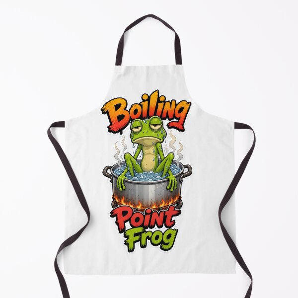 Item preview, Boiling Point Frog – Funny Cartoon Stress Frog designed and sold by Halbeskilo.