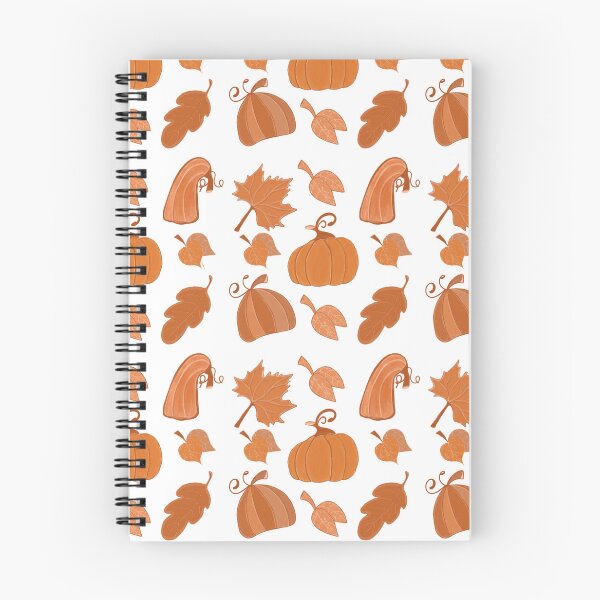 Item preview, Seamless autumn pumpkin and fall leaves pattern designed and sold by TaniaArtDesign.