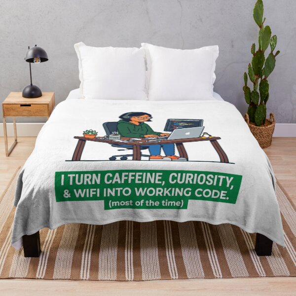 Item preview, Caffeine And Wifi Software Engineer designed and sold by Bad-Decisions-Designs.