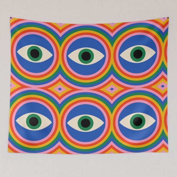 Item preview, Bauhaus Evil Eye Pattern 01 designed and sold by Paigaam.