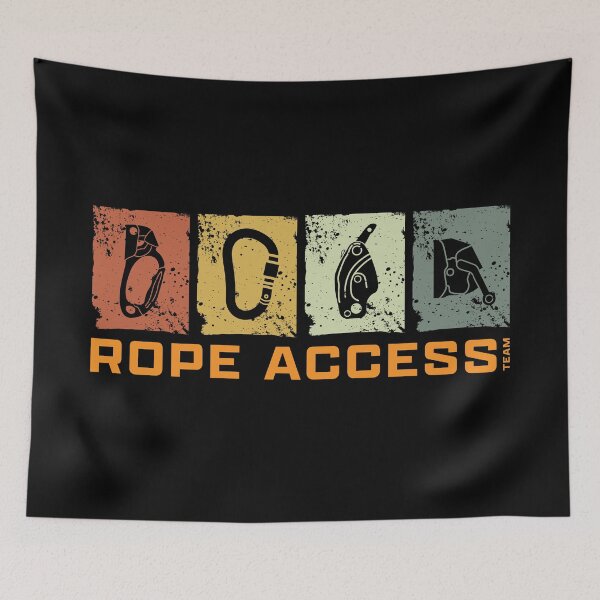 Item preview, Rope Access Technician Retro Vintage Grid | Industrial Climbing Gear designed and sold by ViktorBe.