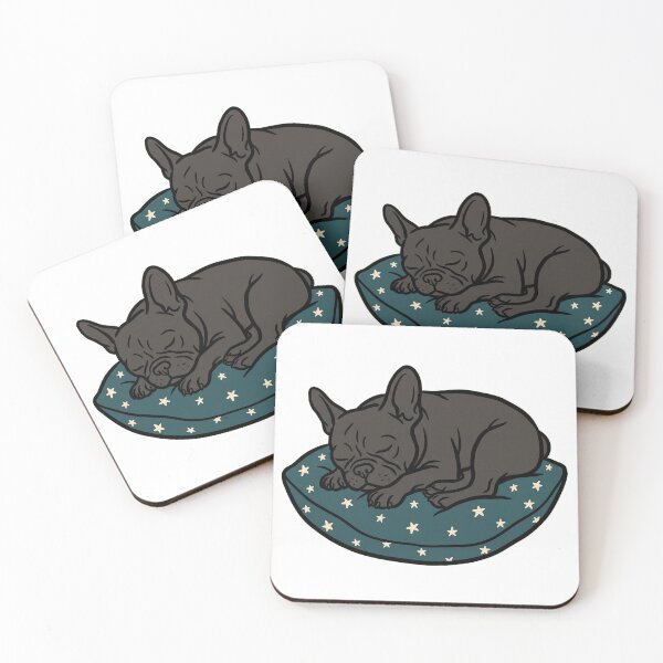 Item preview, Sleeping French Bulldog On Cushion designed and sold by Bad-Decisions-Designs.
