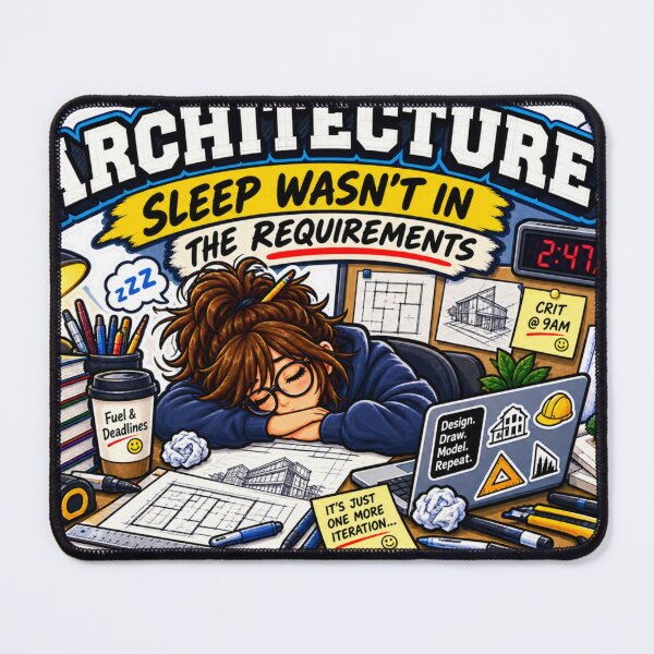 Item preview, Architecture Sleep Wasn’t in the Requirements – Funny Architecture Student designed and sold by sketchicos.
