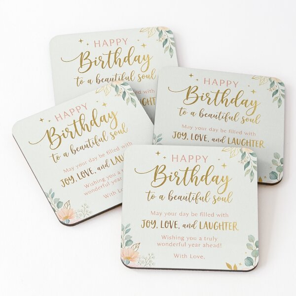 Item preview, Elegant Floral Birthday Card – Happy Birthday to a Beautiful Soul designed and sold by RitaRuni1992.