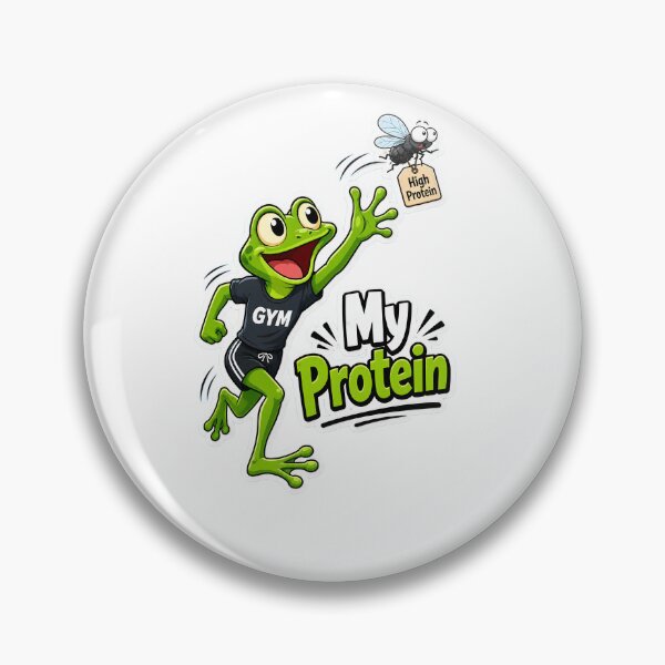 Artikelvorschau, My Protein Frog – Funny Gym Cartoon Frog entworfen und verkauft von Halbeskilo.