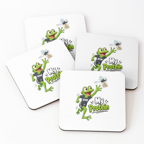 Item preview, My Protein Frog – Funny Gym Cartoon Frog designed and sold by Halbeskilo.