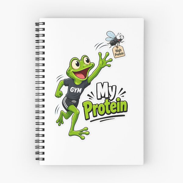 Item preview, My Protein Frog – Funny Gym Cartoon Frog designed and sold by Halbeskilo.