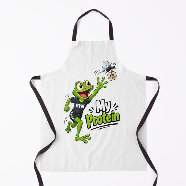 Item preview, My Protein Frog – Funny Gym Cartoon Frog designed and sold by Halbeskilo.