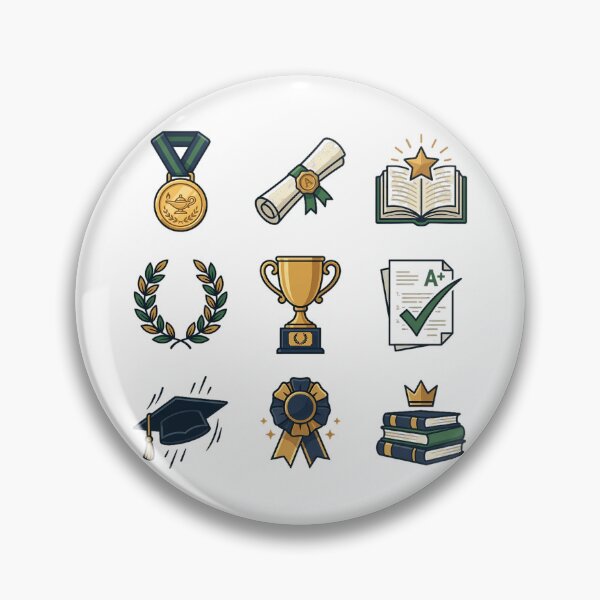Item preview, Graduation Academic Honor Laurel Trophy Diploma Sticker Pack designed and sold by mood-draftsman.