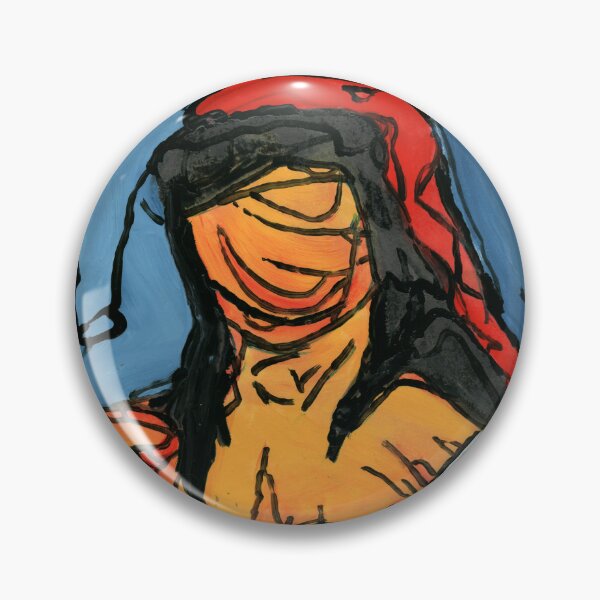 Item preview, Expressionist Raw Female Portrait Art by Dwaalhaas designed and sold by Dwaalhaas.com.