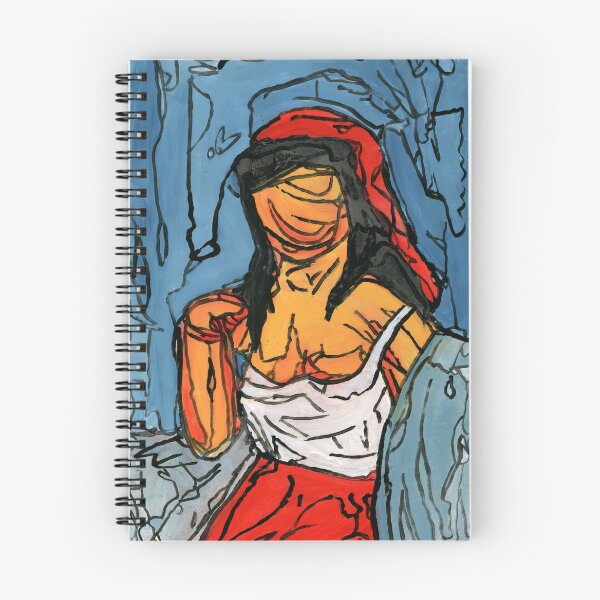 Item preview, Expressionist Raw Female Portrait Art by Dwaalhaas designed and sold by Dwaalhaas.com.