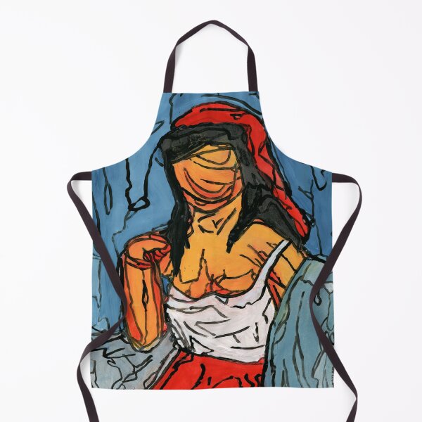 Item preview, Expressionist Raw Female Portrait Art by Dwaalhaas designed and sold by Dwaalhaas.com.