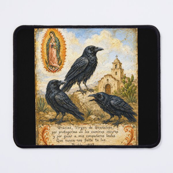 Item preview, Three Ravens Mexican Ex-Voto Folk Art designed and sold by newnomads-art.